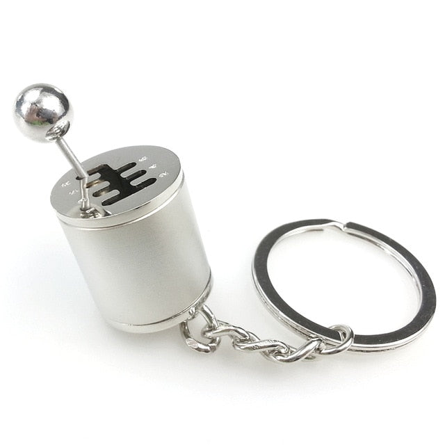 Fancy Modified Turbo Keychains Gear Head Key Chain Wave Box Keyring Key Rings Keyfob Accessories Free Shift