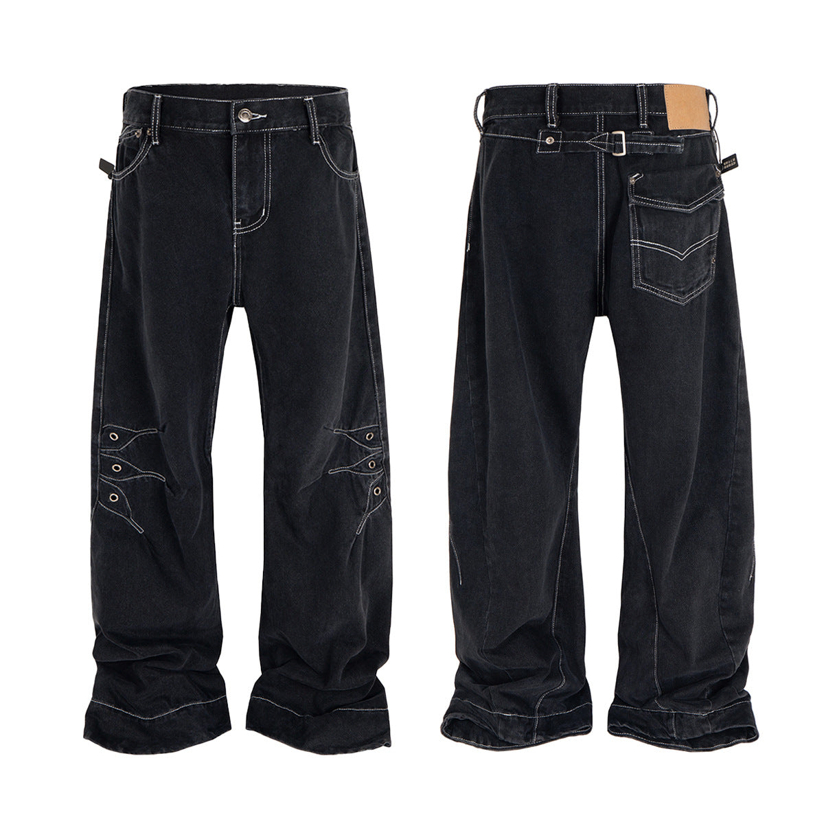 Hip hop street jeans wide leg pants