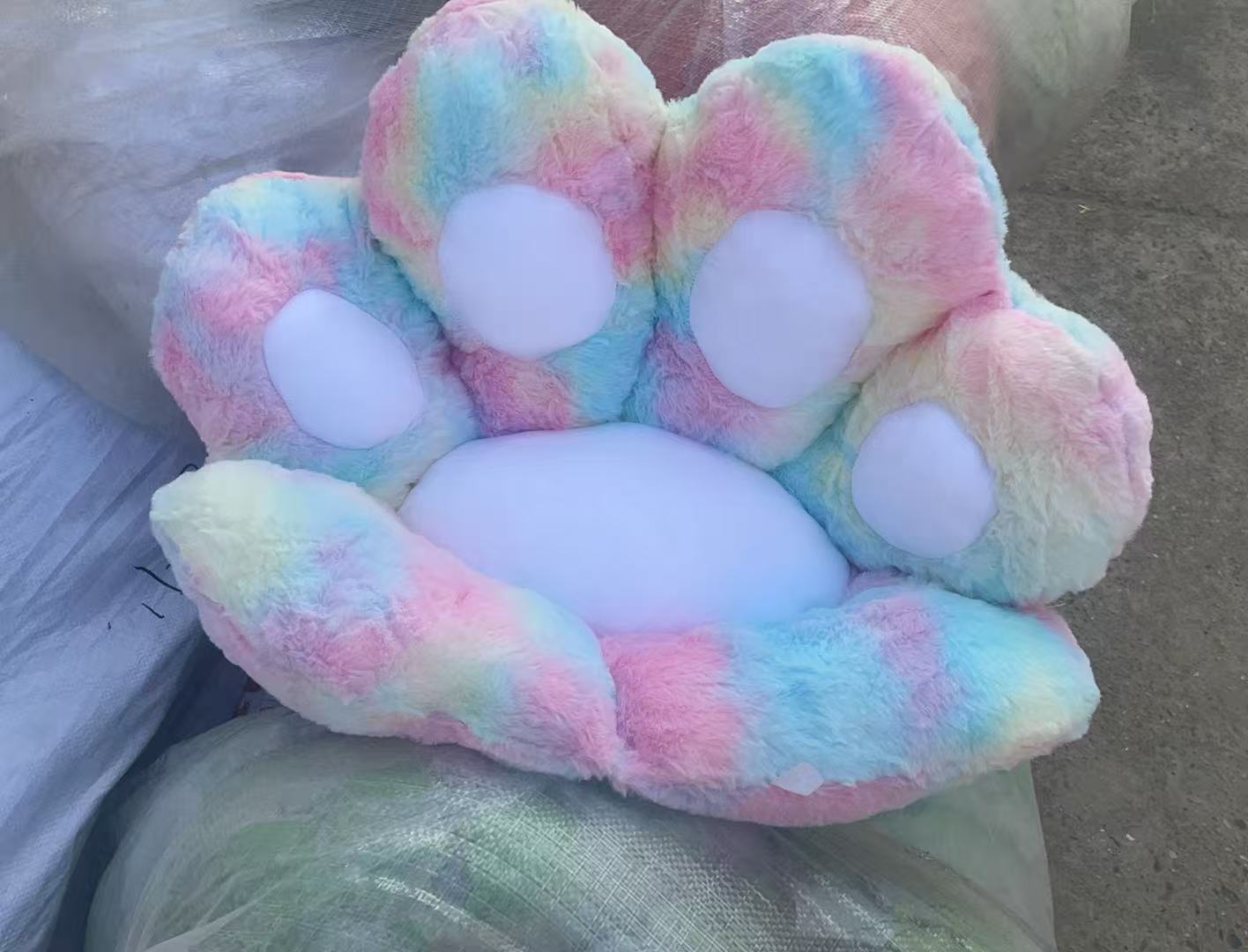 Cartoon Bear Paw Half-Enclosed Cushion Lazy Sofa Office Chair Seat Student Pad Cat Claw Seat Pad