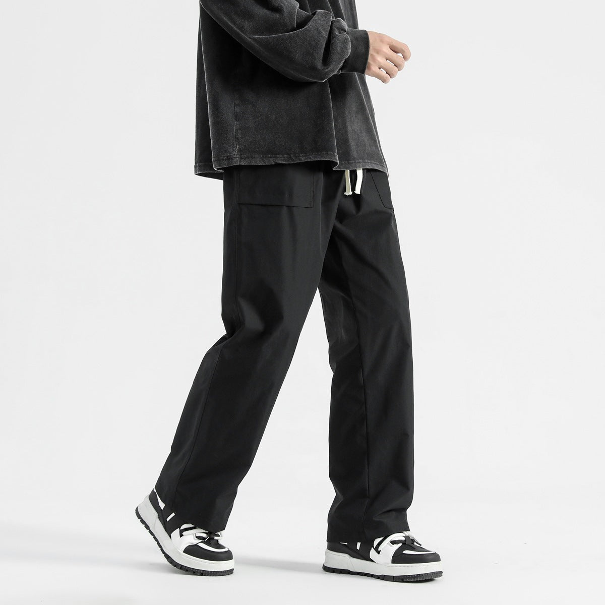 Sports Pants Baggy Straight Trousers Men