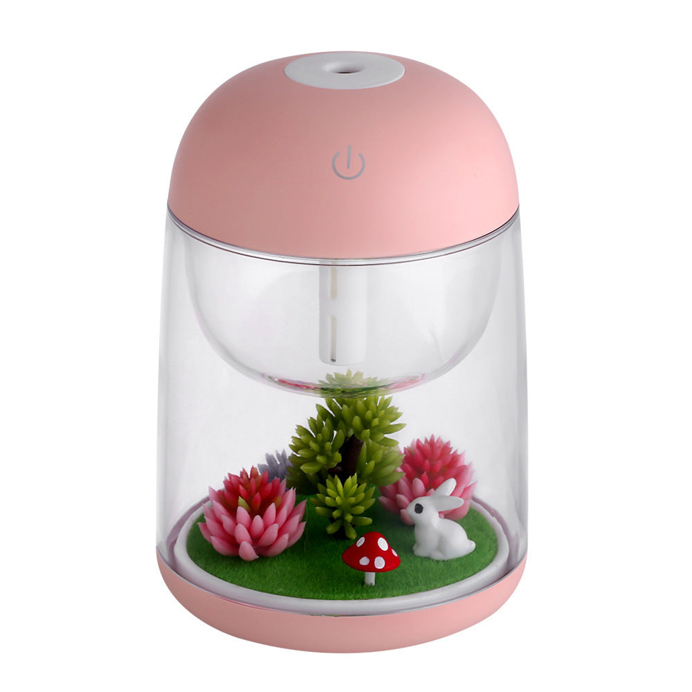 Micro Landscape Humidifier Home Colorful Lamp USB Humidifier Bedroom Humidifier Timing Air Atomizer