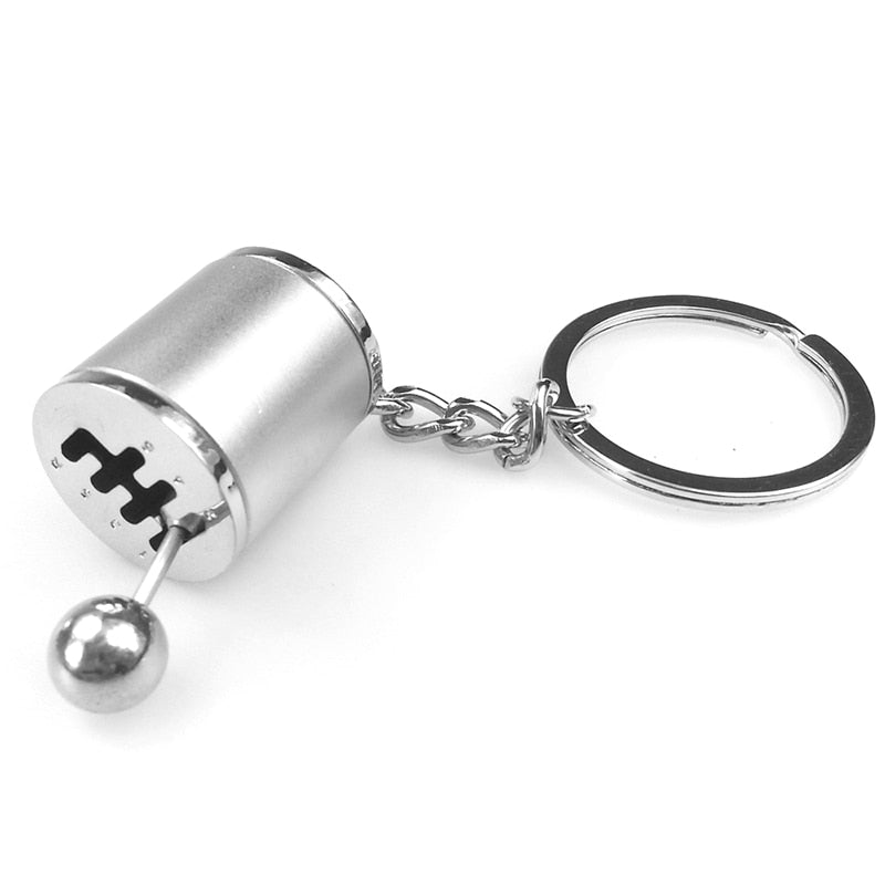 Fancy Modified Turbo Keychains Gear Head Key Chain Wave Box Keyring Key Rings Keyfob Accessories Free Shift