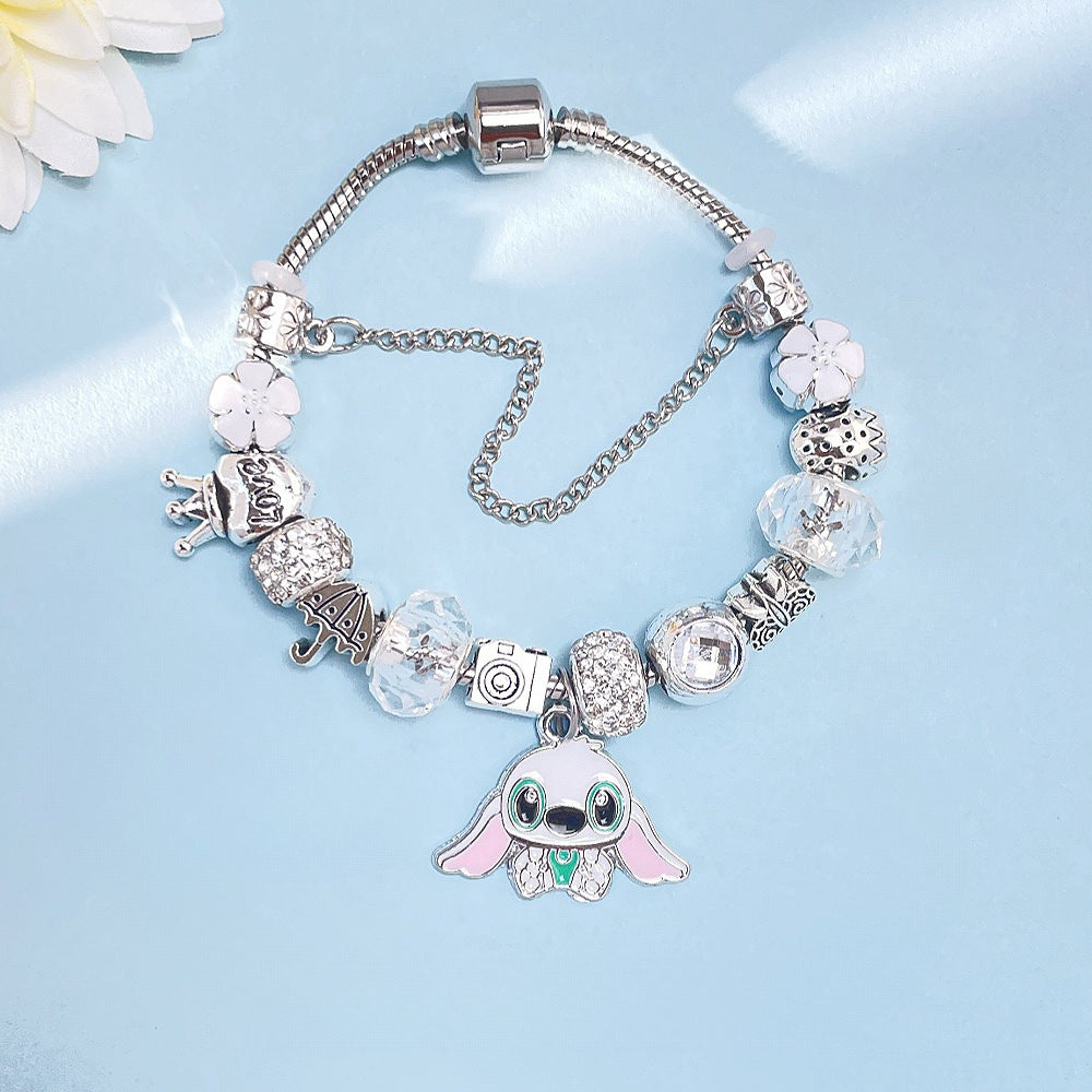 Panja Stylized Bracelet Adjustable Open Design Simple Minimalist Cute Stainless Steel Bangle for Women