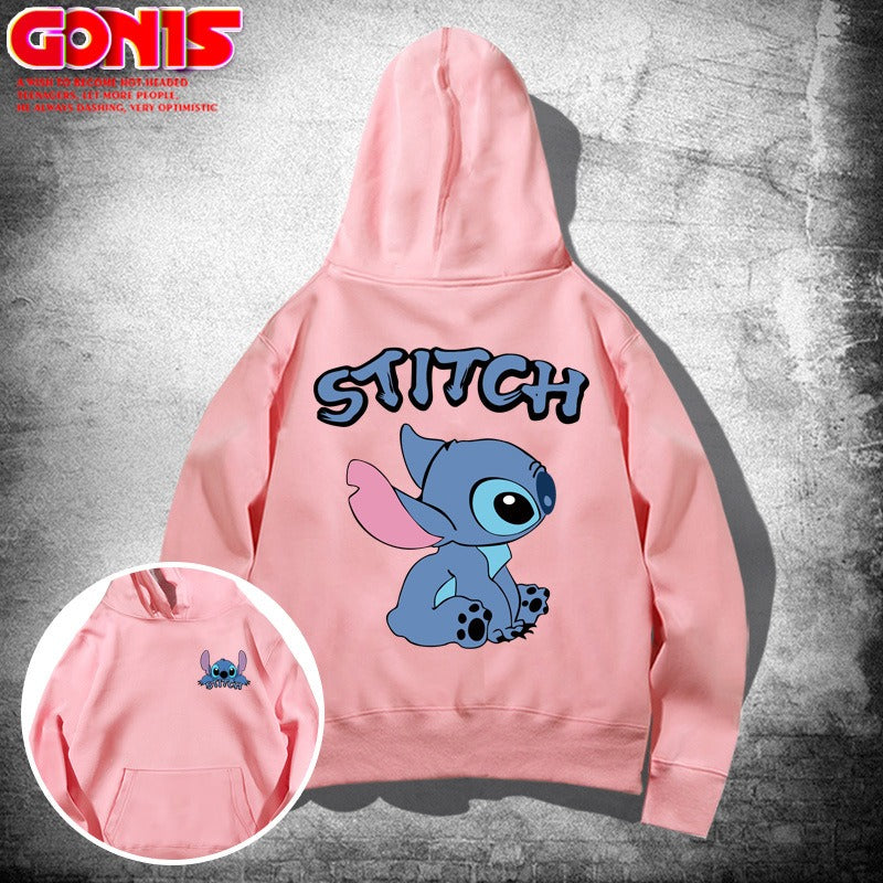 Y Stitzer Hooded Sweater for Men and Women Spring and Autumn Japanese Cartoon Anime Loose Shoulder Couple