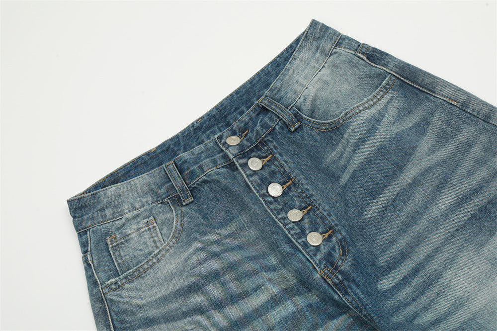 Gradient Fashion Men's Baggy Straight Trousers