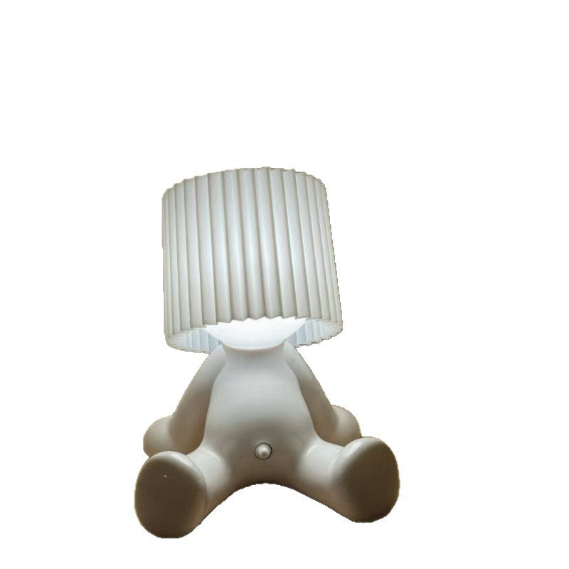 Shy Boy Desk Lamp Charging Table Lamp Room Ambience Light Creative Funny Gift for Bedroom Decoration