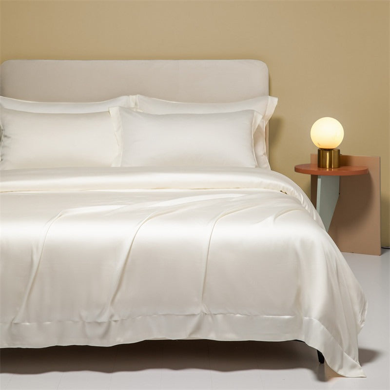 120 Lanjing Heavenly Silk Bedding Set with Four Pieces of Ice Silk Bed Sheet and Duvet Cover