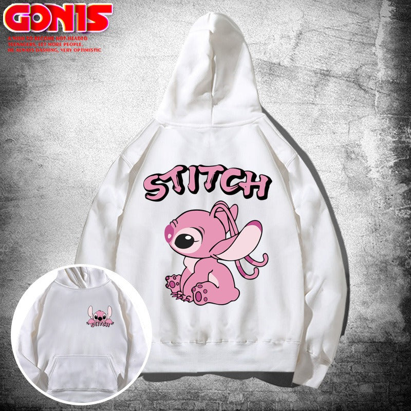 Y Stitzer Hooded Sweater for Men and Women Spring and Autumn Japanese Cartoon Anime Loose Shoulder Couple