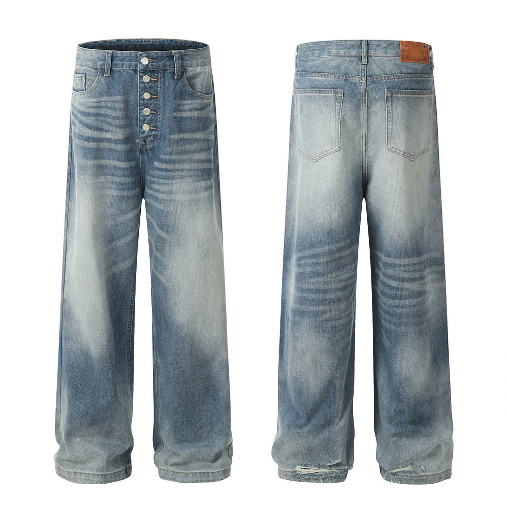 Gradient Fashion Men's Baggy Straight Trousers